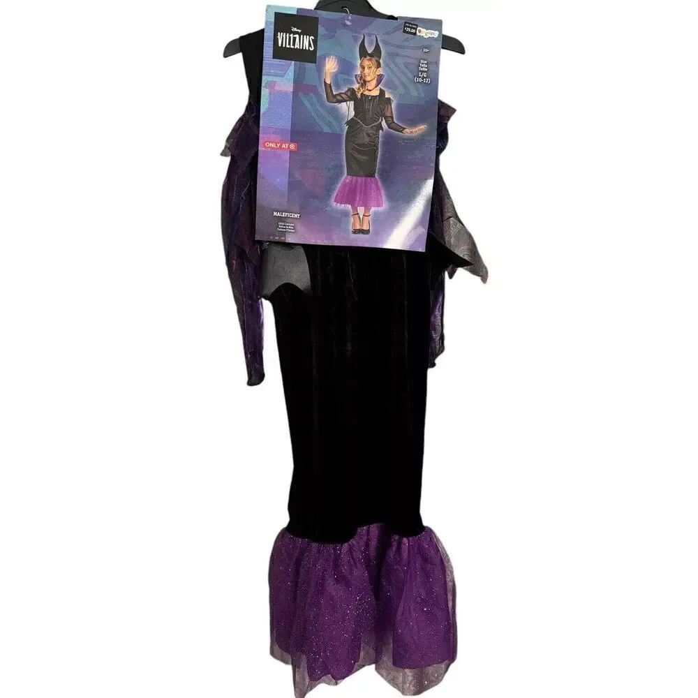 Disney Villains Kids Sleeping Beauty Maleficent Costume 10-12 L
